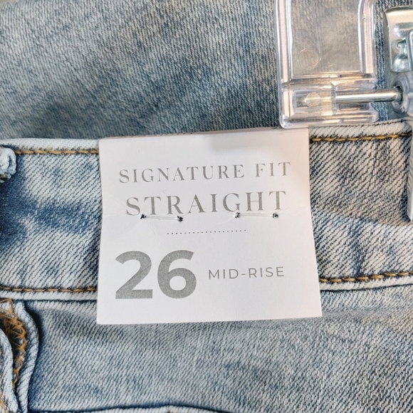 Lane Bryant Stonewashed Signature Fit Straight Jeans Plus Size 26 - Picture 8 of 10